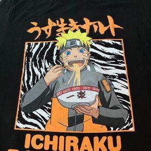 NWT Naruto T-Shirt Ichiraku Anime Ramen Shop Sz M